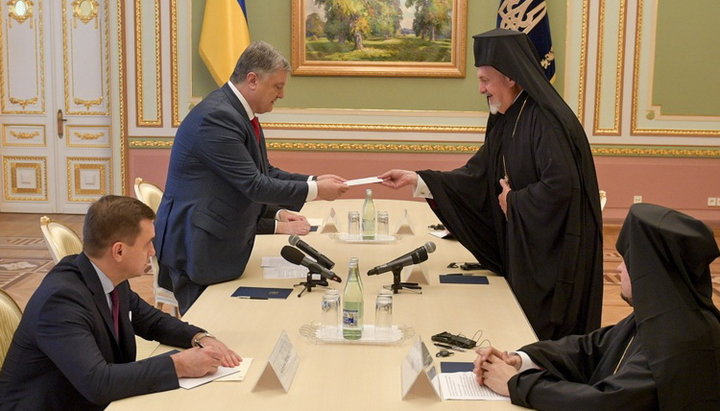 Delegation of the Constantinople Patriarchate met with President Petro Poroshenko