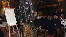 President and OCU head Epiphany bring Tomos to Vinnitsa