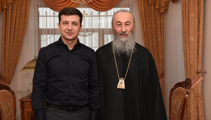 President of Ukraine Vladimir Zelensky and His Beatitude Onuphry