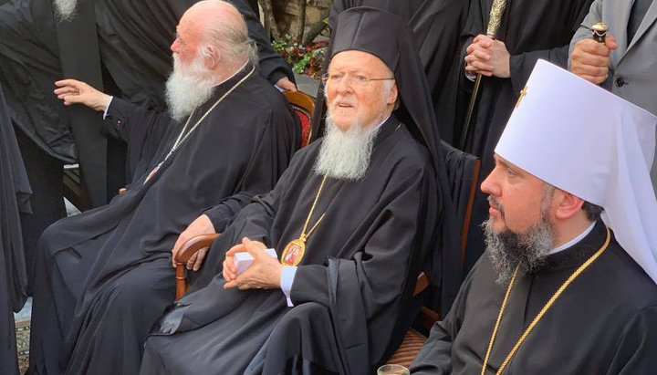 Archbishop Ieronymos, Patriarch Bartholomew and Epiphany