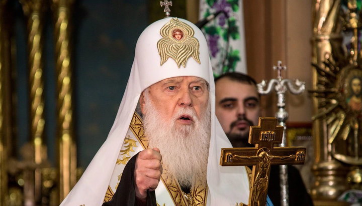 Head of the UOC KP Filaret. Photo: ICTV