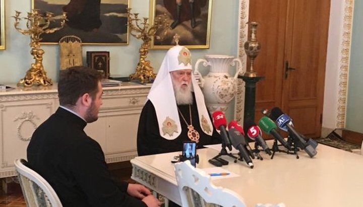 The head of the UOC KP Filaret Denisenko. Photo: "BBC Ukraine".