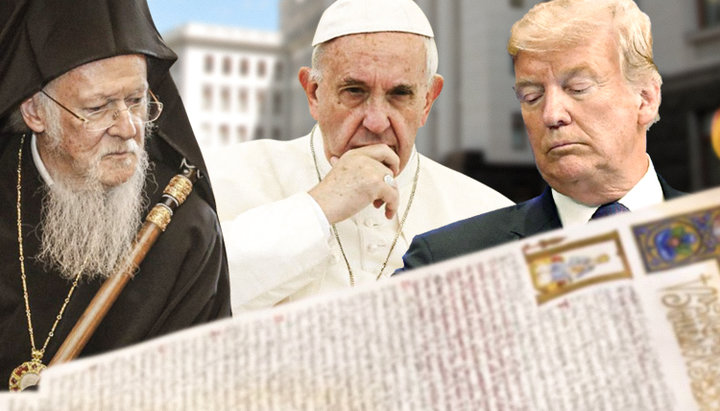 Patriarch Bartholomew, Pope Francis and US President Donald Trump have similar goals on Ukraine. Photo: UOJ