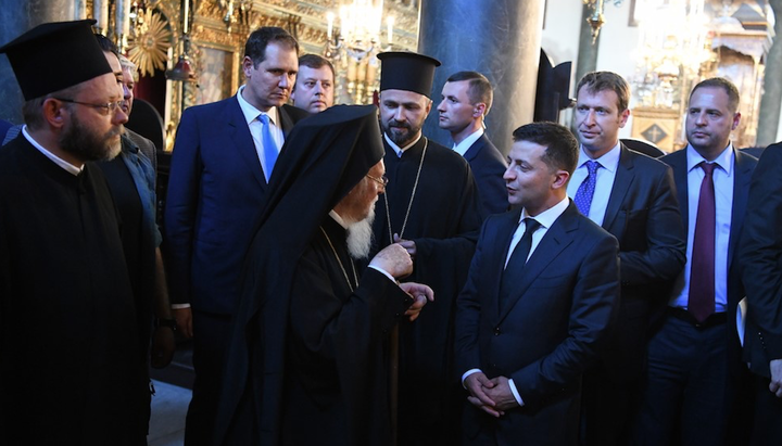 Patriarch Bartholomew of Constantinople and President of Ukraine Vladimir Zelensky. Photo: Facebook