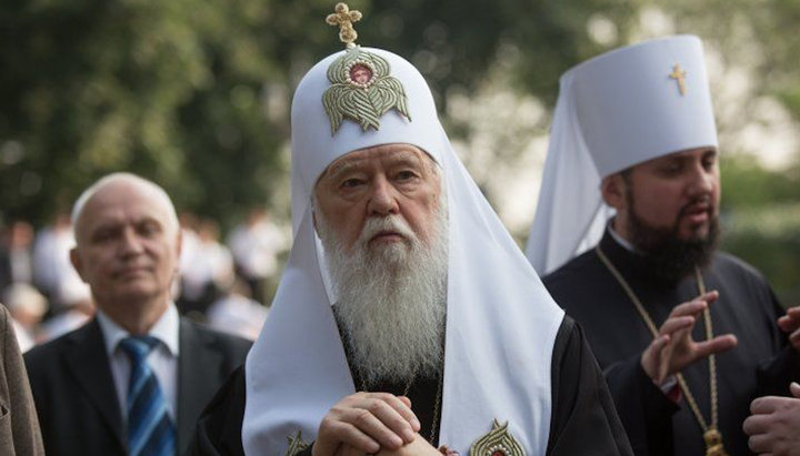 Head of the UOC-KP Filaret Denisenko and head of the OCU Epiphany Dumenko. Photo: glavred.info