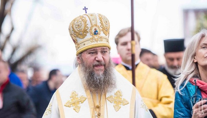 Metropolitan Anthony at the cross procession in Podgorica on February 29, 2020. Photo: UOC