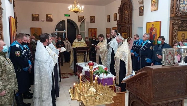 Funeral service of the newly departed Anatoly Borisenko. Photo: portal-pravoslavie.sumy.ua