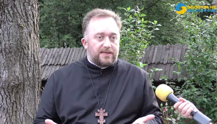 Cleric of the UGCC Yury (Boyko). Photo: video screenshot on the 