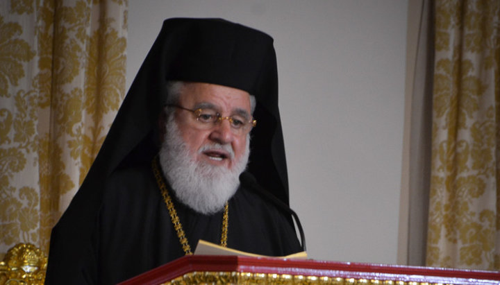 Metropolitan Nikiforos of Kykkos and Tylliria of the Church of Cyprus. Photo: romfea.gr