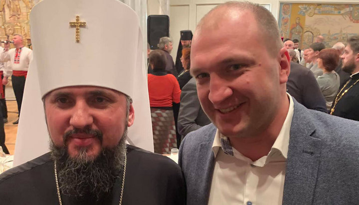 The head of the OCU Epiphany Dumenko and the deputy Bohdan Yatsikovsky. Photo: Facebook page of "1Kozak"