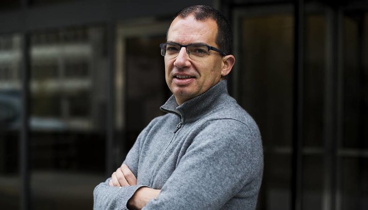 The CEO of biotech company Moderna, Stephane Bancel. Photo: Bloomberg via Getty Images