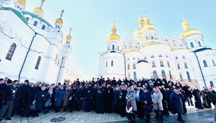 Representatives of the captured temples of the UOC. Photo: UOJ