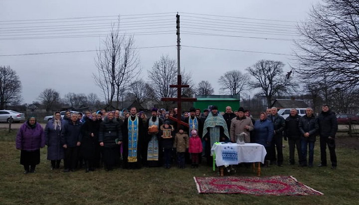 The UOC community in Holiadyn. Photo: facebook.com / Oleksandr Cherevko