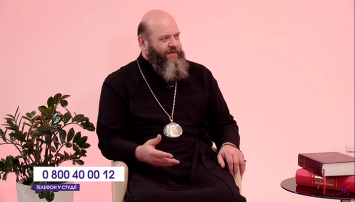 The head of the Volyn and Lutsk dioceses of the OCU Mikhail Zinkevich. Photo: screenshot of the video of the youtube channel "12 channel"