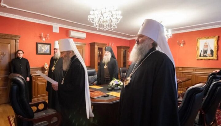 A meeting of the Holy Synod of the UOC. Photo: news.church.ua