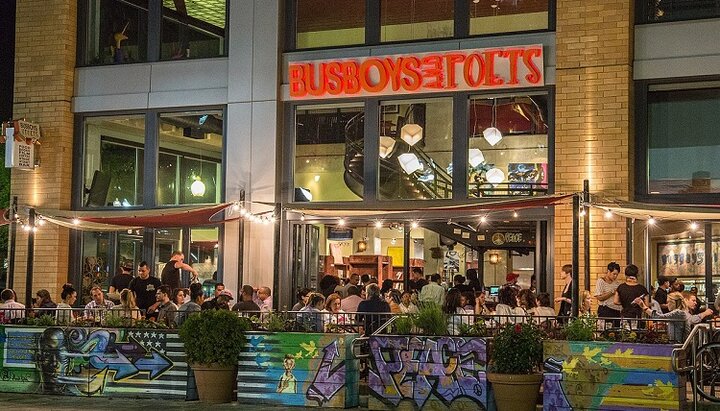 The “Busboys & Poets” restaurant in Washington, DC. Photo: Wikipedia