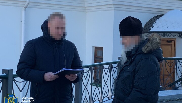 The SBU announced suspicion to the Lavra’s hieromonk. Photo: press service of the department