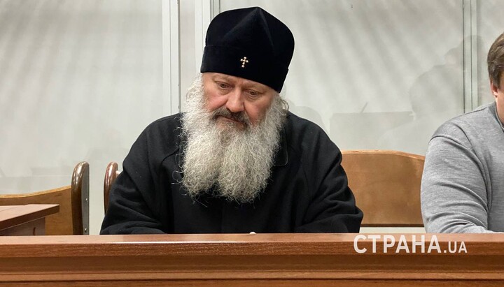 Abbot of the Lavra in court. Photo: t.me/stranaua