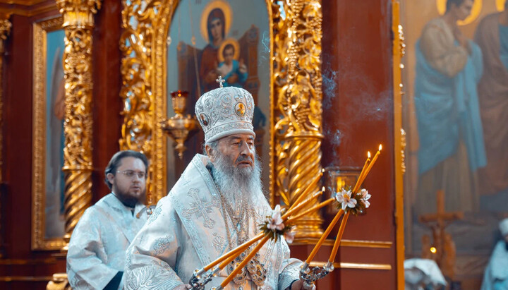 Arbishop Victor (Kotsaba). Photo: a video screenshot of the UOC Khmelnytskyy Eparchy Facebook page