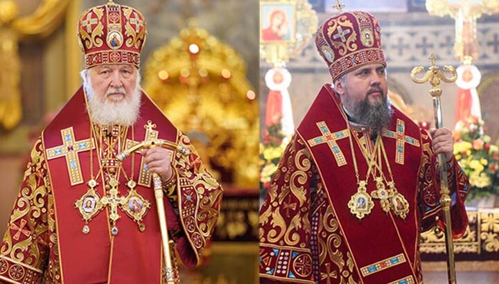 Patriarch Kirill and Serhiy Dumenko. Collage: UOJ