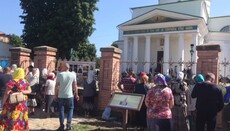 Parishioner, AFU soldier, not allowed into seized cathedral in Bila Tserkva