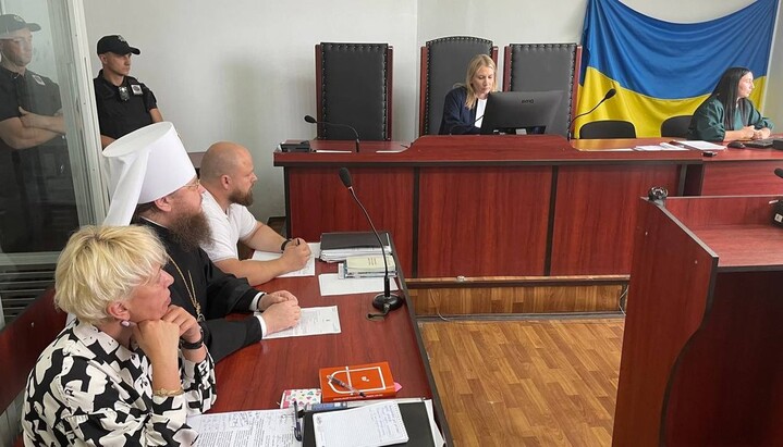 Court session in the case of Metropolitan Theodosy. Photo: suspilne.media