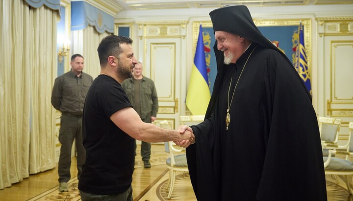 Meeting of Zelensky and Metropolitan Emmanuel. Photo: website of the President