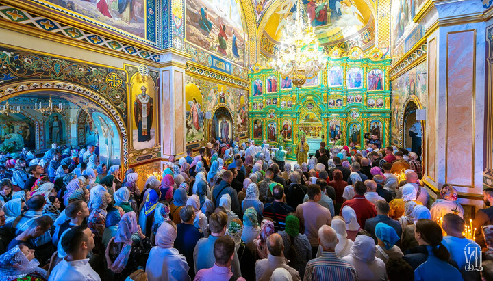 A Liturgy at the Church of St Agapitus of the Caves. Photo: UOC