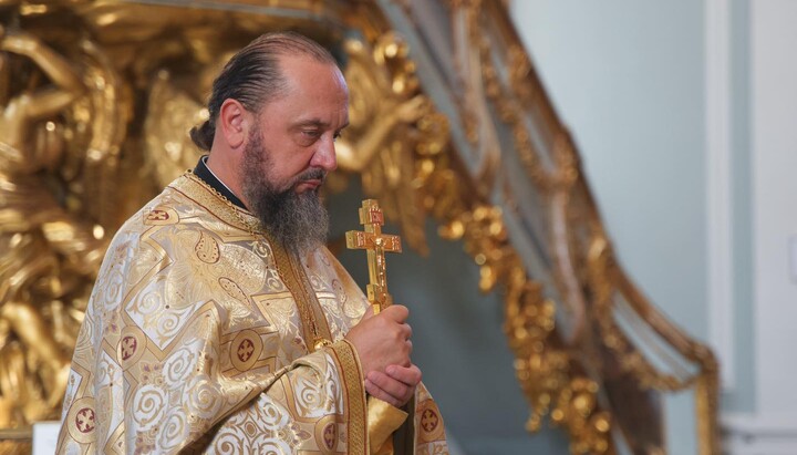 Archpriest Oleksandr Kolb in St. Andrew's Cathedral. Photo: Facebook of the Phanar's stauropegia in Kyiv