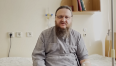 Metropolitan of Cherkasy addresses believers from hospital ward