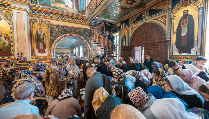 Divine Liturgy in Kyiv-Pechersk Lavra on April 14, 2024. Photo: news.church.ua