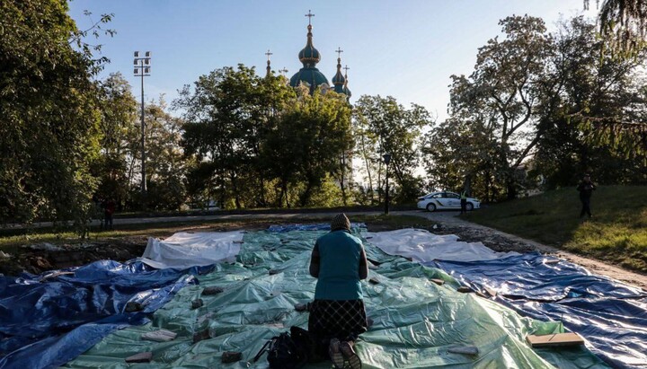 The authorities demolished Tithe Church. Photo: Myriany