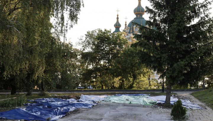 The site of the Volodymyr-Olga Church of the UOC. Photo: fakty.com.ua