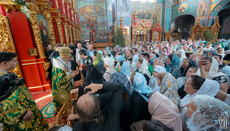 On His Name Day, His Beatitude Onufriy leads Divine Liturgy in Feofania