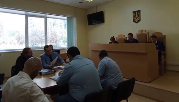 Session at the Northern Commercial Court of Appeal in Kyiv. July 15, 2024. Photo: Screenshot from video t.me/save_Lavra