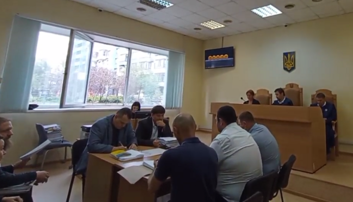 The court hearing in the case of Upper Lavra on September 11, 2024. Photo: Screenshot of video t.me/save_Lavra