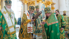 His Beatitude officiates Liturgy at Kyiv Church of St. Sergius of Radonezh