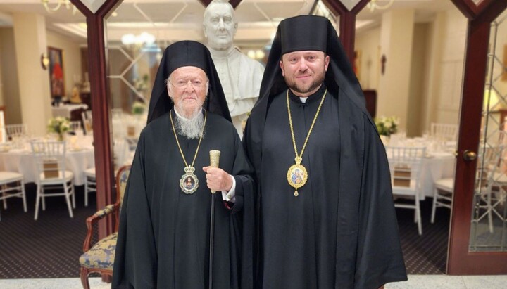 Patriarch Bartholomew and Cardinal of the UGCC Mykola Bychok. Photo: catholicukes