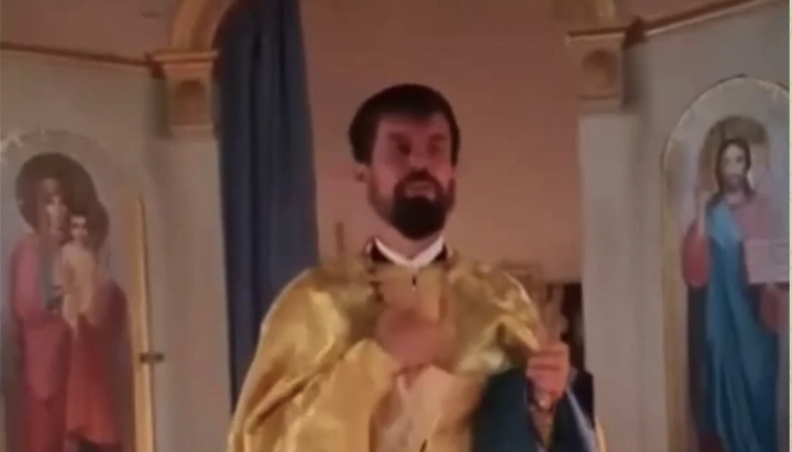 A cleric of the OCU. Photo: a video screenshot