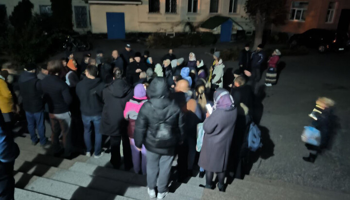 UOC parishioners defended their cathedral. Photo: Kremenchuk Eparchy