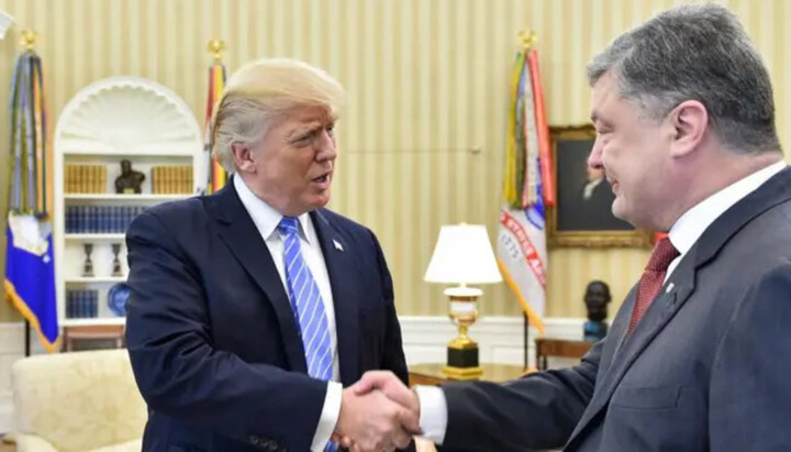 Donald Trump and Petro Poroshenko. Photo: BBC