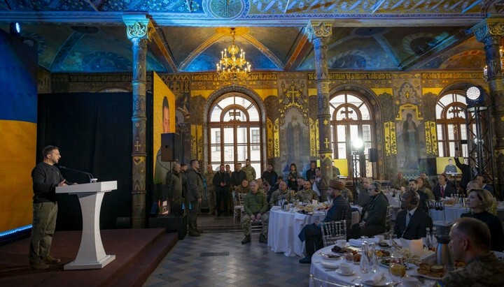 An event with Zelensky in the Refectory Church. Photo: President's website