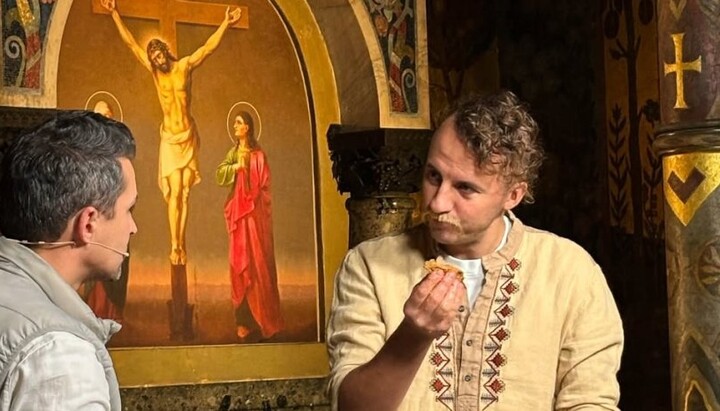 Yevhen Klopotenko at the Lavra. Photo: Focus