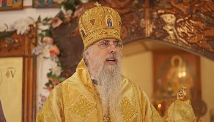 Screenshot of Archbishop Alexei's homily. Credit: Russian Orthodox Diocese of Sitka and Alaska