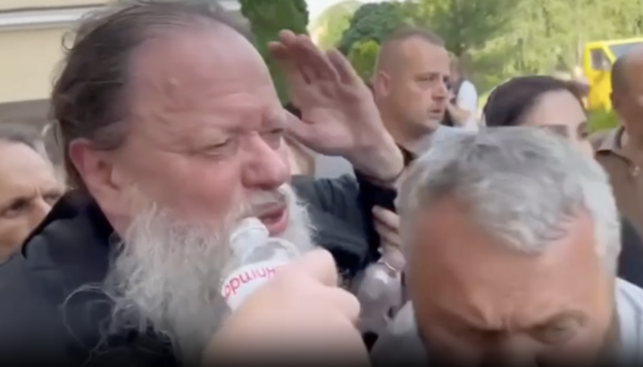 Metropolitan Meletiy after the attack. Photo: UOJ's Ukrainian branch (SPZh)