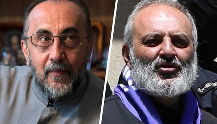 Archbishops Bagrat Galstanyan and Mikayel Ajapahyan. Photo: Sputnik Armenia