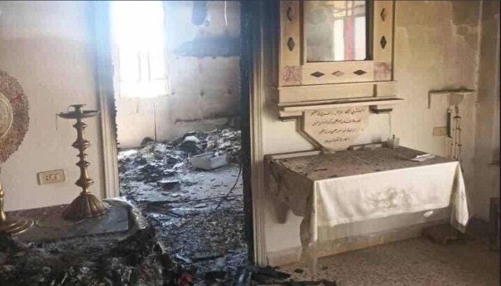 Orthodox Church of St. Michael Burned and Looted in Syria