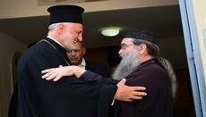 Abp. Elpidophoros Visits Fire-Stricken Chios