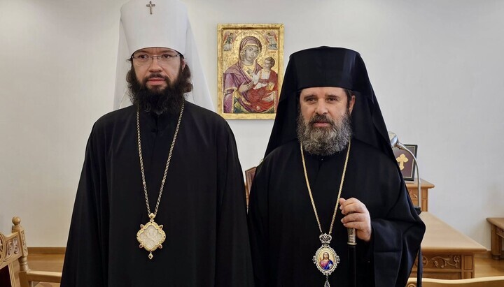 Archbishop John of Albania and Metropolitan Anthony, Head of the ROC DECR. Photo: Press Service of the Albanian Church.