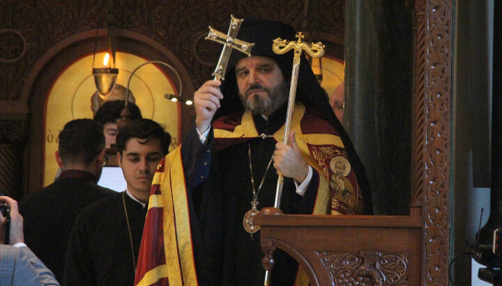 Met. Maximos of Selyvria presided over Vespers Saturday evening. Photo: Aaron Hickman/UOJ